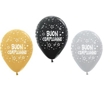 Palloncino Compleanno 12"" Pz.50