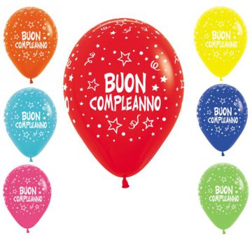 Palloncino Compleanno (12"") Pz.50