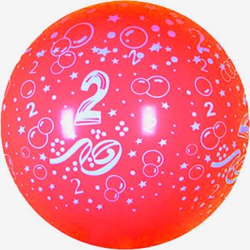 PALLONCINO 2° COMPLEANNO 36" PZ.5