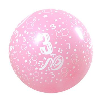 PALLONCINO 3° COMPLEANNO 36" PZ.5