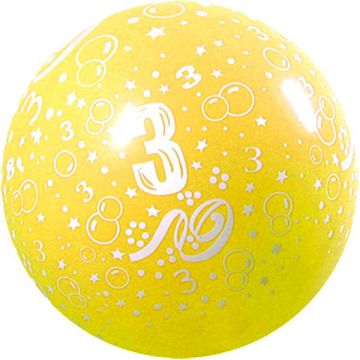 PALLONCINO 3° COMPLEANNO 36" PZ.5