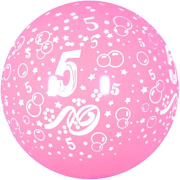 PALLONCINO 5° COMPLEANNO 36" PZ.5