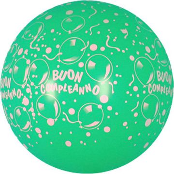 Palloncino Buon Compleanno (36") Pz.5 Colore Standard Verde 028  Stampa Bianca Cm.90