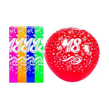 PALLONCINO 18 ANNI ASSORTITO (36") PZ.10