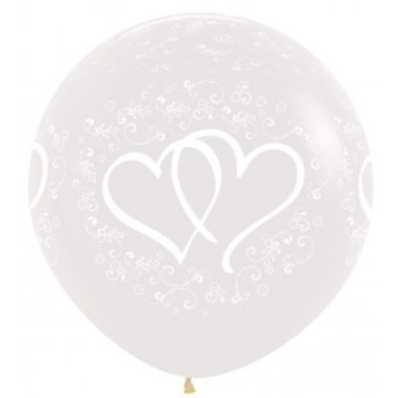 Palloncino Cuori Intrecciati 36" Pz.1