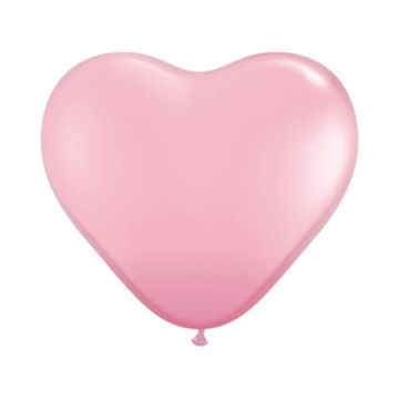 PALLONCINO CUORE ROSA (109) 16" PZ.100