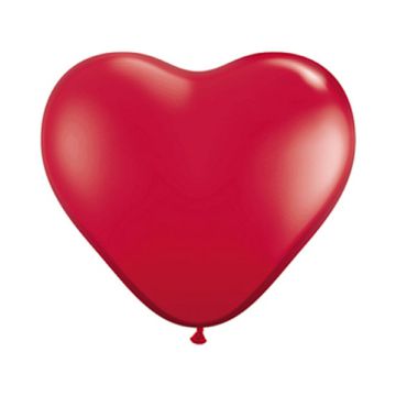PALLONCINO CUORE ROSSO (015) 6" PZ.100