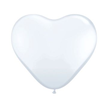 PALLONCINO CUORE TRASP.(390) 6" PZ.100
