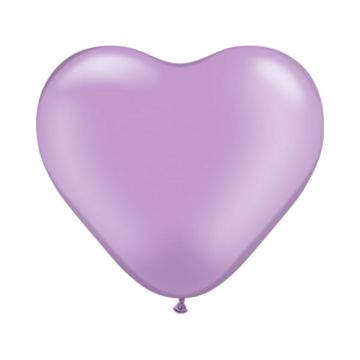 PALLONCINO CUORE LILLA (050) 16" PZ.100