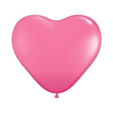 PALLONCINO CUORE ROSA (009) 16" PZ.100