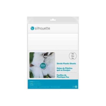 Materiale plastico termoretraibile bianc