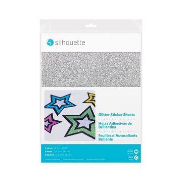 Carta Adesiva Glitter 8 fogli