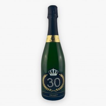 Bottiglia Personalizzata con Cristalli 30 Anni Pz.1