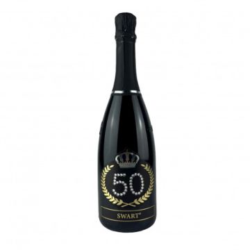 Bottiglia Personalizzata con Cristalli 50 Anni Pz.1