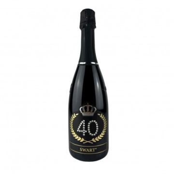 Bottiglia Personalizzata con Cristalli 40 Anni Pz.1