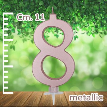 Candelina Numero 8 Rose Gold Pz.1