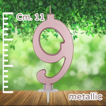 Candelina Numero 9 Rose Gold Pz.1
